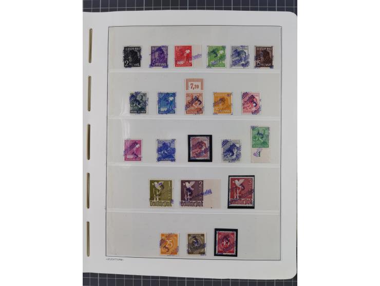 1948, sehr reichhaltige fast ausschließlich postfrische Material-Sammlung des Bezirk 3 mit vielen hunderten Marken sauber sor