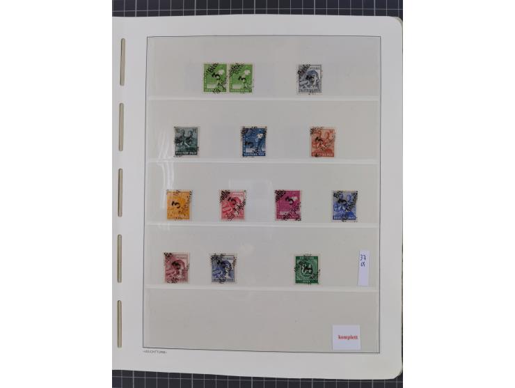 1948, sehr reichhaltige fast ausschließlich postfrische Material-Sammlung des Bezirk 3 mit vielen hunderten Marken sauber sor