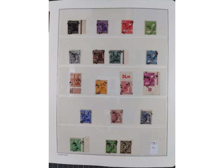 1948, sehr reichhaltige fast ausschließlich postfrische Material-Sammlung des Bezirk 3 mit vielen hunderten Marken sauber sor