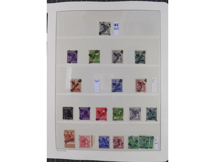 1948, sehr reichhaltige fast ausschließlich postfrische Material-Sammlung des Bezirk 3 mit vielen hunderten Marken sauber sor