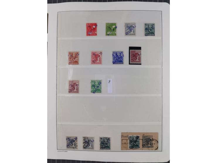 1948, sehr reichhaltige fast ausschließlich postfrische Material-Sammlung des Bezirk 3 mit vielen hunderten Marken sauber sor