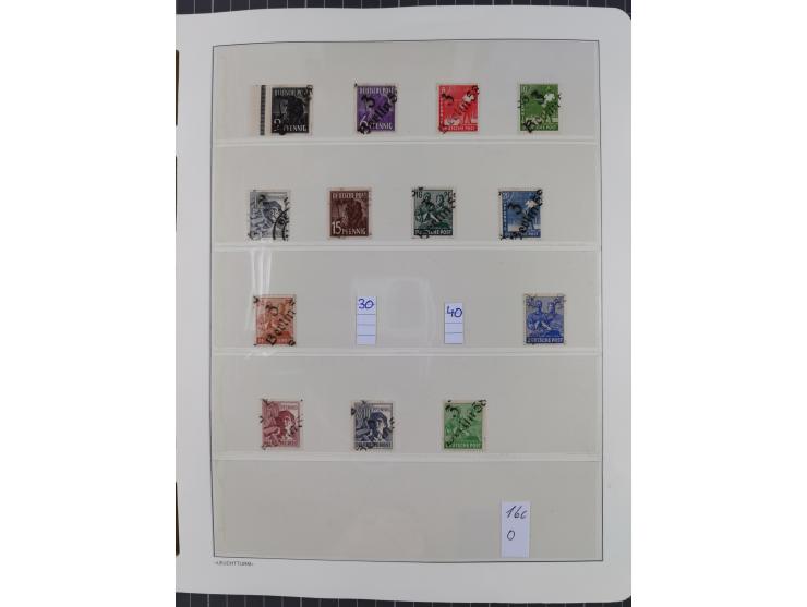 1948, sehr reichhaltige fast ausschließlich postfrische Material-Sammlung des Bezirk 3 mit vielen hunderten Marken sauber sor