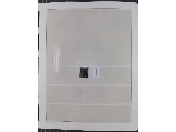 1948, sehr reichhaltige fast ausschließlich postfrische Material-Sammlung des Bezirk 3 mit vielen hunderten Marken sauber sor