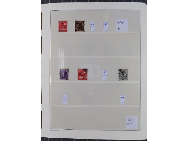 1948, sehr reichhaltige fast ausschließlich postfrische Material-Sammlung des Bezirk 3 mit vielen hunderten Marken sauber sor