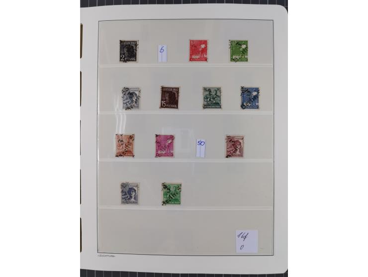 1948, sehr reichhaltige fast ausschließlich postfrische Material-Sammlung des Bezirk 3 mit vielen hunderten Marken sauber sor