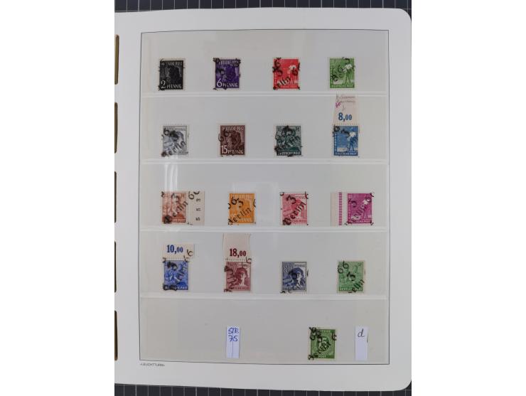 1948, sehr reichhaltige fast ausschließlich postfrische Material-Sammlung des Bezirk 3 mit vielen hunderten Marken sauber sor