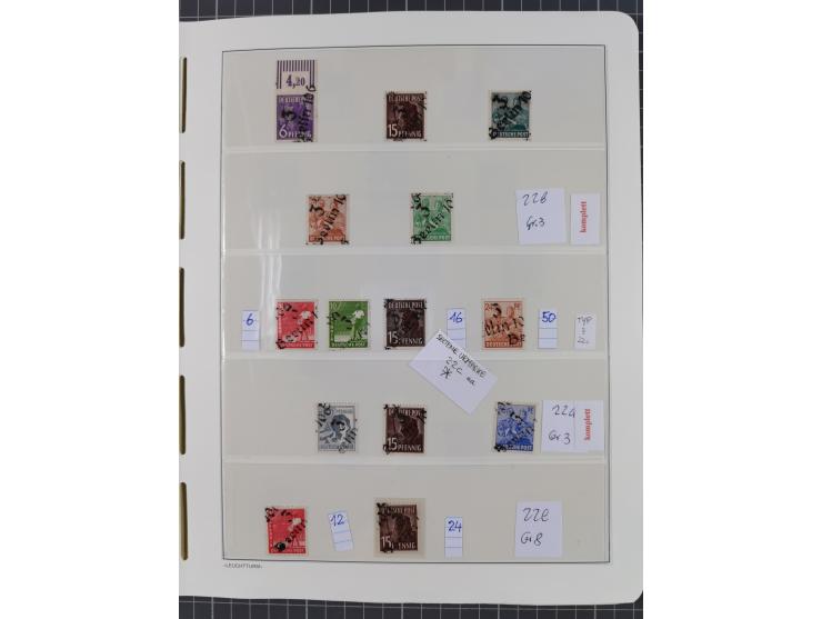 1948, sehr reichhaltige fast ausschließlich postfrische Material-Sammlung des Bezirk 3 mit vielen hunderten Marken sauber sor