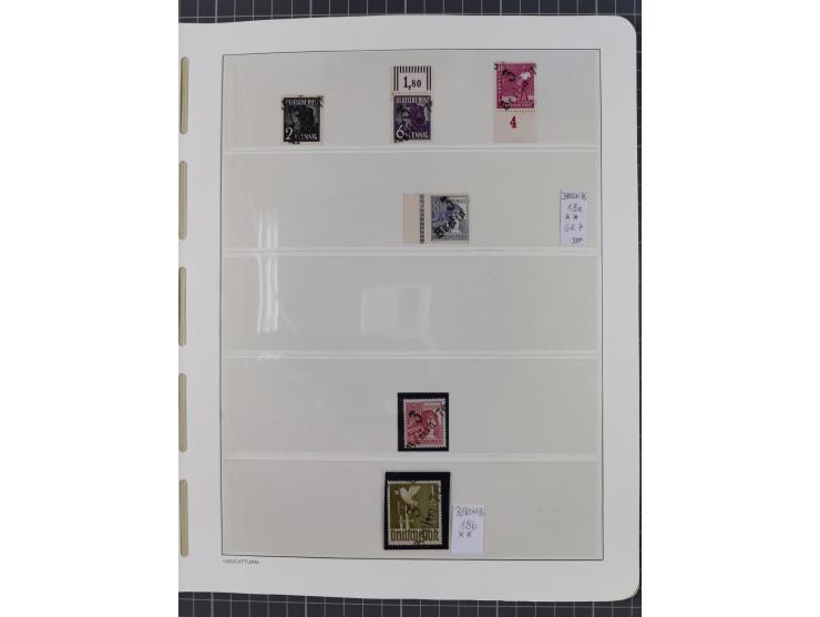 1948, sehr reichhaltige fast ausschließlich postfrische Material-Sammlung des Bezirk 3 mit vielen hunderten Marken sauber sor