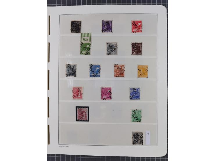 1948, sehr reichhaltige fast ausschließlich postfrische Material-Sammlung des Bezirk 3 mit vielen hunderten Marken sauber sor