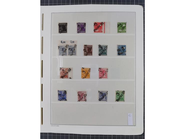 1948, sehr reichhaltige fast ausschließlich postfrische Material-Sammlung des Bezirk 3 mit vielen hunderten Marken sauber sor