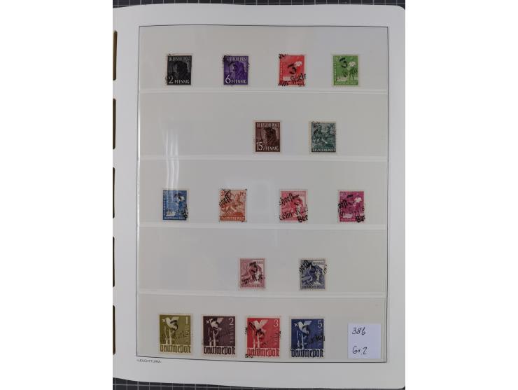 1948, sehr reichhaltige fast ausschließlich postfrische Material-Sammlung des Bezirk 3 mit vielen hunderten Marken sauber sor