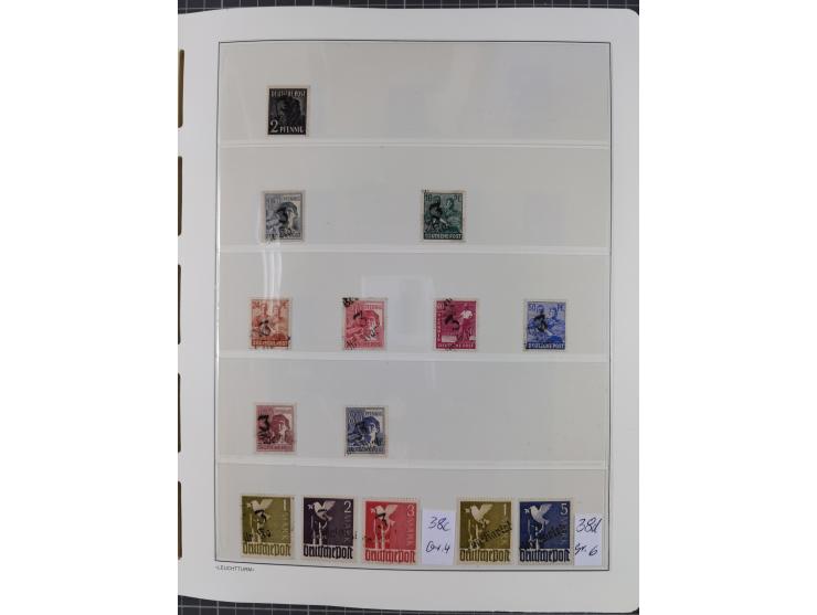 1948, sehr reichhaltige fast ausschließlich postfrische Material-Sammlung des Bezirk 3 mit vielen hunderten Marken sauber sor