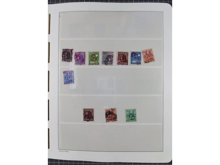 1948, sehr reichhaltige fast ausschließlich postfrische Material-Sammlung des Bezirk 3 mit vielen hunderten Marken sauber sor