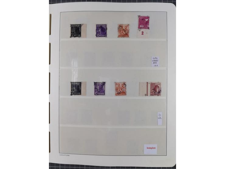 1948, sehr reichhaltige fast ausschließlich postfrische Material-Sammlung des Bezirk 3 mit vielen hunderten Marken sauber sor