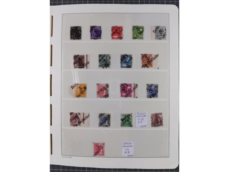 1948, sehr reichhaltige fast ausschließlich postfrische Material-Sammlung des Bezirk 3 mit vielen hunderten Marken sauber sor