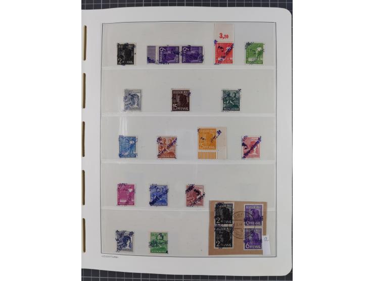 1948, sehr reichhaltige fast ausschließlich postfrische Material-Sammlung des Bezirk 3 mit vielen hunderten Marken sauber sor