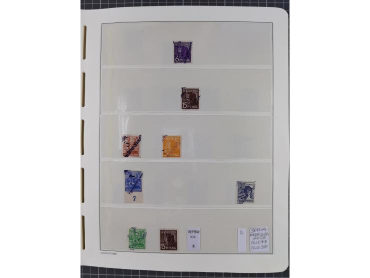 1948, sehr reichhaltige fast ausschließlich postfrische Material-Sammlung des Bezirk 3 mit vielen hunderten Marken sauber sor