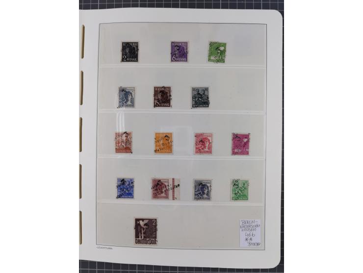 1948, sehr reichhaltige fast ausschließlich postfrische Material-Sammlung des Bezirk 3 mit vielen hunderten Marken sauber sor