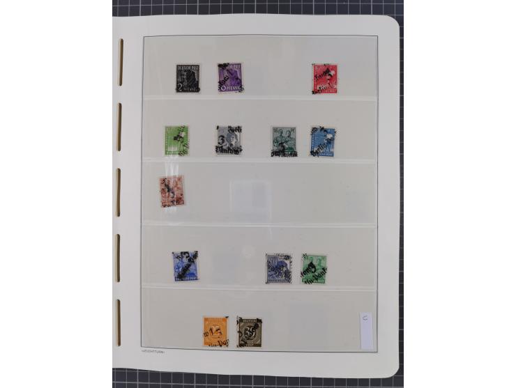 1948, sehr reichhaltige fast ausschließlich postfrische Material-Sammlung des Bezirk 3 mit vielen hunderten Marken sauber sor