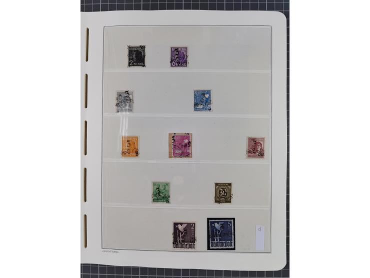 1948, sehr reichhaltige fast ausschließlich postfrische Material-Sammlung des Bezirk 3 mit vielen hunderten Marken sauber sor