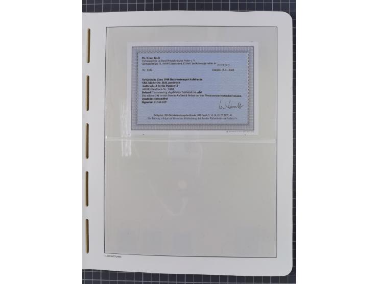 1948, sehr reichhaltige fast ausschließlich postfrische Material-Sammlung des Bezirk 3 mit vielen hunderten Marken sauber sor