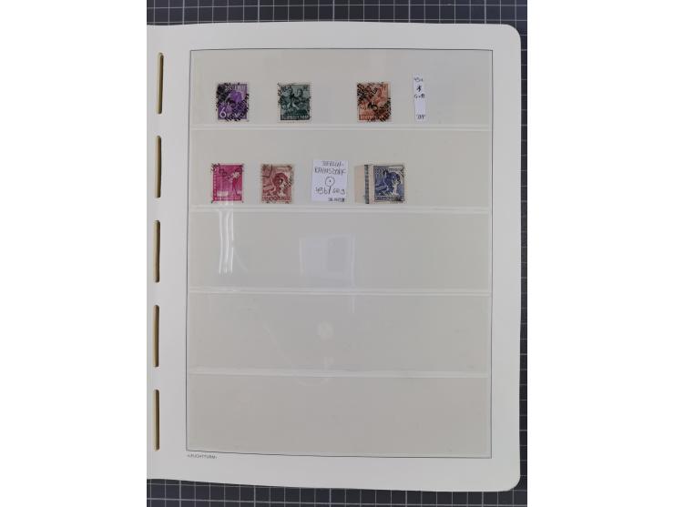 1948, sehr reichhaltige fast ausschließlich postfrische Material-Sammlung des Bezirk 3 mit vielen hunderten Marken sauber sor