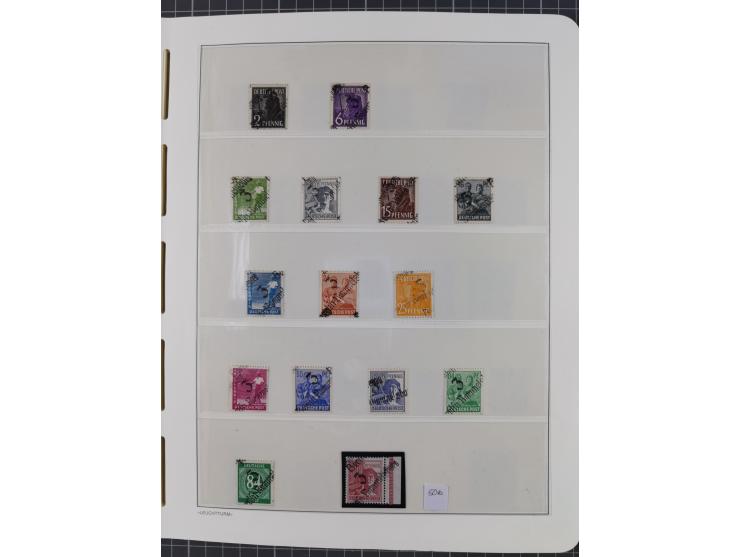 1948, sehr reichhaltige fast ausschließlich postfrische Material-Sammlung des Bezirk 3 mit vielen hunderten Marken sauber sor