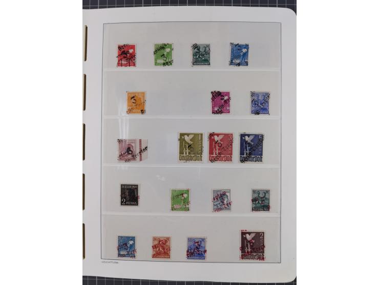 1948, sehr reichhaltige fast ausschließlich postfrische Material-Sammlung des Bezirk 3 mit vielen hunderten Marken sauber sor