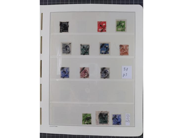 1948, sehr reichhaltige fast ausschließlich postfrische Material-Sammlung des Bezirk 3 mit vielen hunderten Marken sauber sor