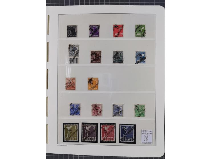 1948, sehr reichhaltige fast ausschließlich postfrische Material-Sammlung des Bezirk 3 mit vielen hunderten Marken sauber sor