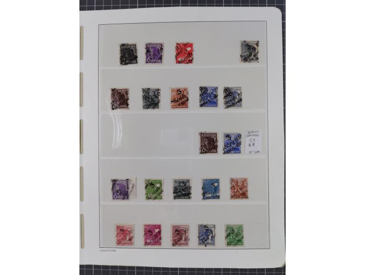 1948, sehr reichhaltige fast ausschließlich postfrische Material-Sammlung des Bezirk 3 mit vielen hunderten Marken sauber sor