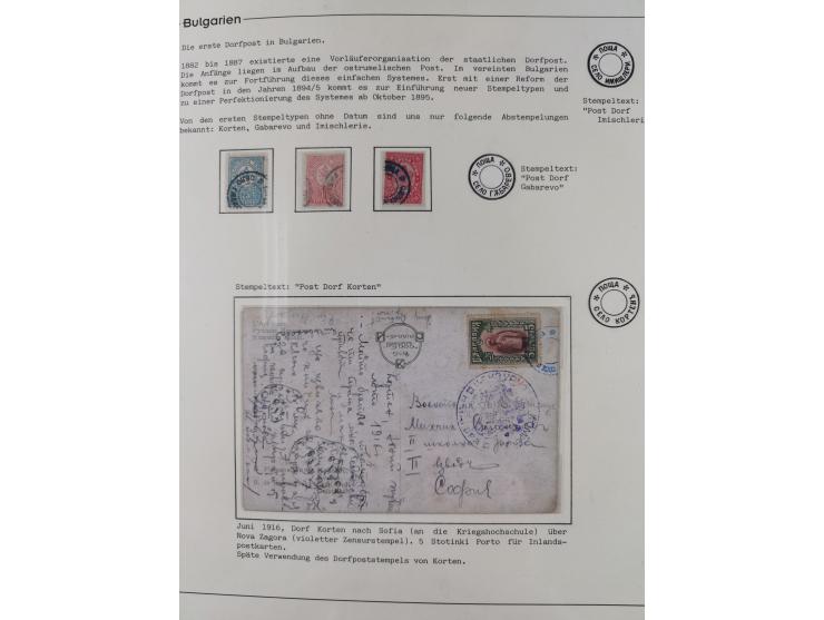 1906/38, RURAL POSTS, specialized collection with 71 covers and cards, showing a fine array of postmarks with many fine strik