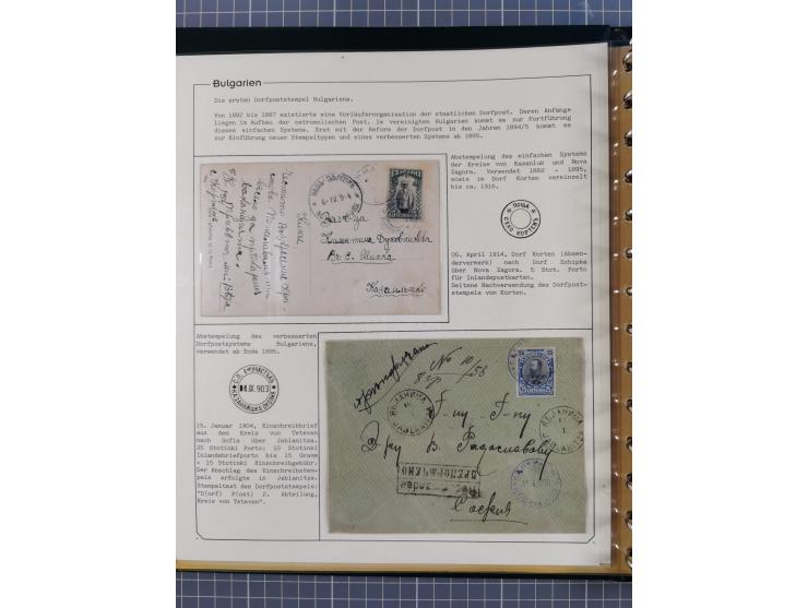 1906/38, RURAL POSTS, specialized collection with 71 covers and cards, showing a fine array of postmarks with many fine strik