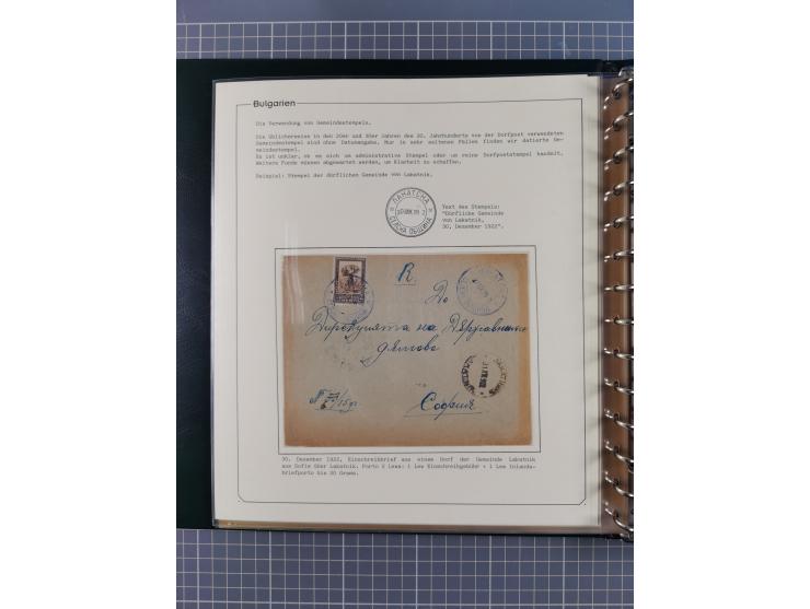 1906/38, RURAL POSTS, specialized collection with 71 covers and cards, showing a fine array of postmarks with many fine strik