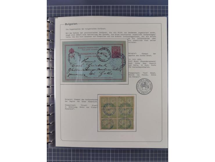 1906/38, RURAL POSTS, specialized collection with 71 covers and cards, showing a fine array of postmarks with many fine strik