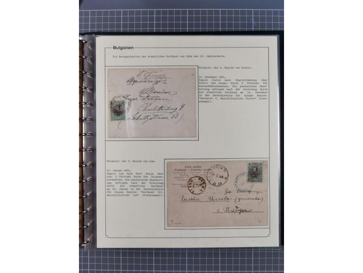 1906/38, RURAL POSTS, specialized collection with 71 covers and cards, showing a fine array of postmarks with many fine strik