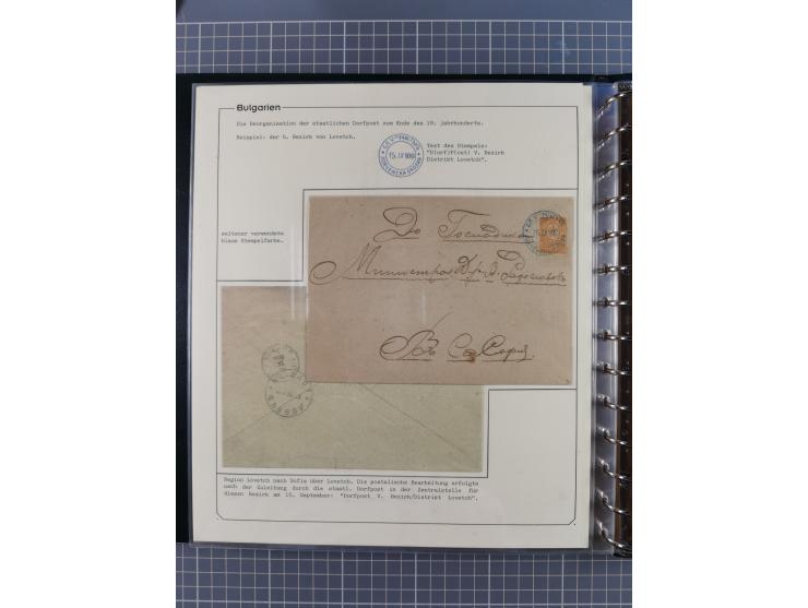 1906/38, RURAL POSTS, specialized collection with 71 covers and cards, showing a fine array of postmarks with many fine strik