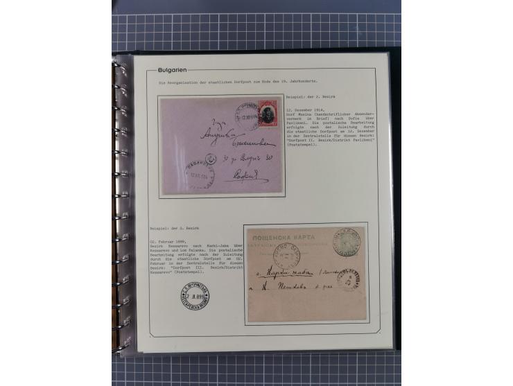 1906/38, RURAL POSTS, specialized collection with 71 covers and cards, showing a fine array of postmarks with many fine strik