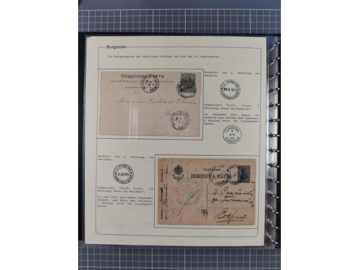 1906/38, RURAL POSTS, specialized collection with 71 covers and cards, showing a fine array of postmarks with many fine strik