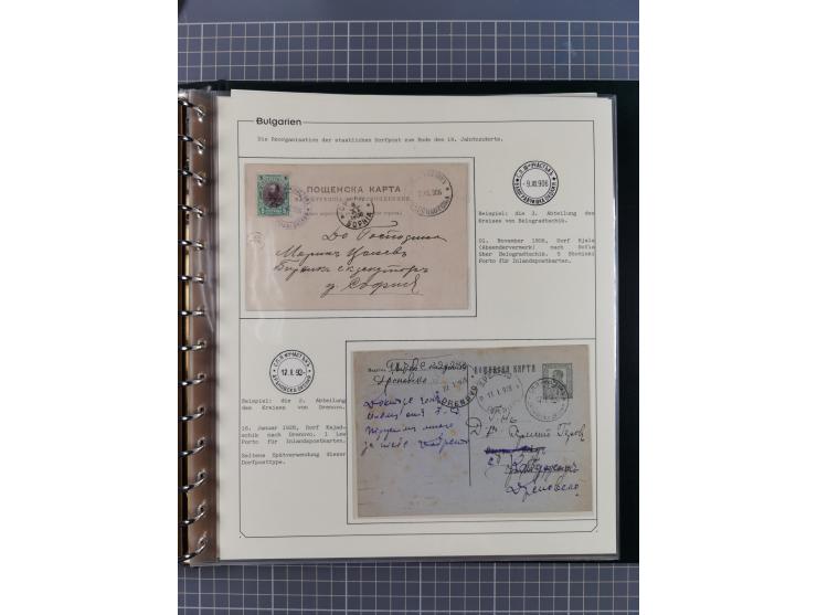 1906/38, RURAL POSTS, specialized collection with 71 covers and cards, showing a fine array of postmarks with many fine strik