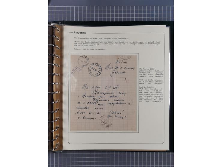 1906/38, RURAL POSTS, specialized collection with 71 covers and cards, showing a fine array of postmarks with many fine strik