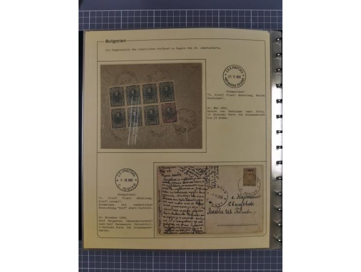 1906/38, RURAL POSTS, specialized collection with 71 covers and cards, showing a fine array of postmarks with many fine strik