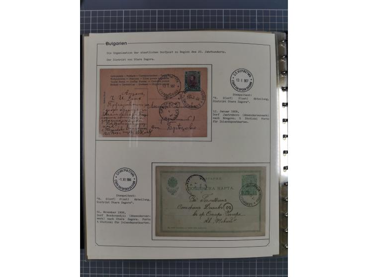 1906/38, RURAL POSTS, specialized collection with 71 covers and cards, showing a fine array of postmarks with many fine strik