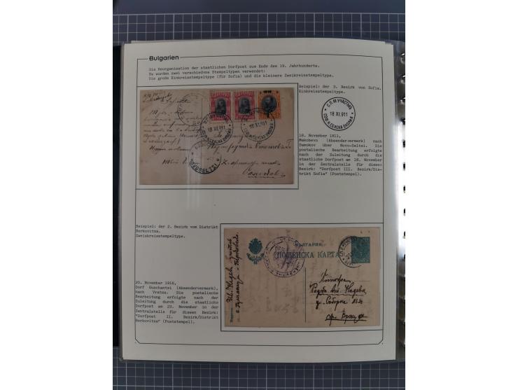 1906/38, RURAL POSTS, specialized collection with 71 covers and cards, showing a fine array of postmarks with many fine strik