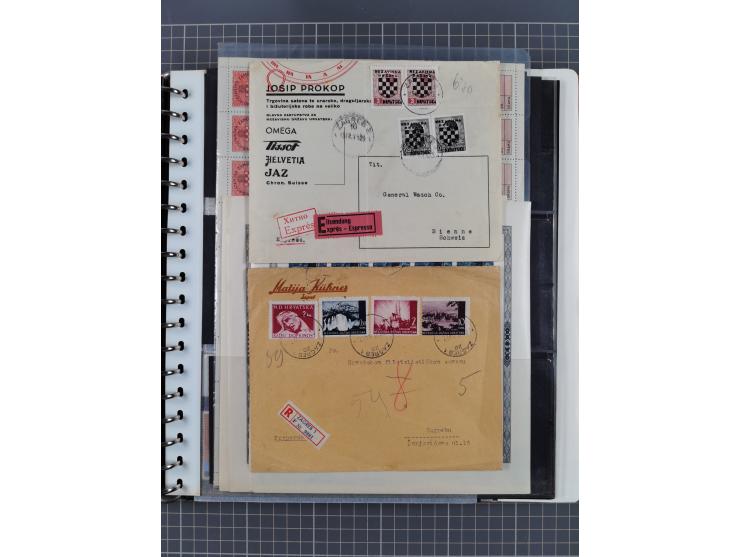 1941/95 (ca.), mint never hinged/unused and used collection with some covers, including Officials and Postage Dues, strength 