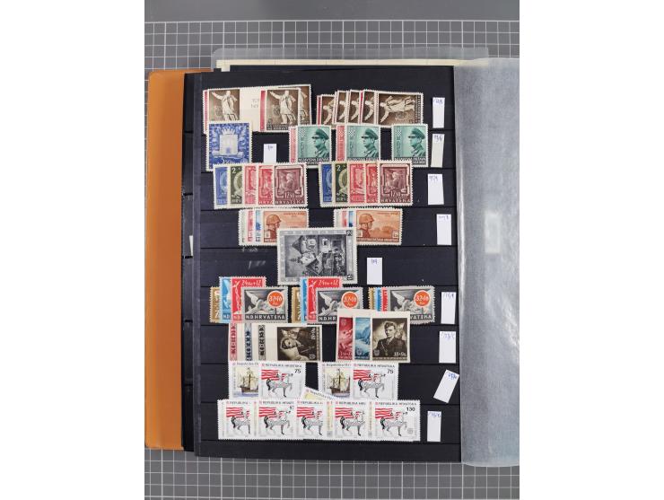 1941/95 (ca.), mint never hinged/unused and used collection with some covers, including Officials and Postage Dues, strength 