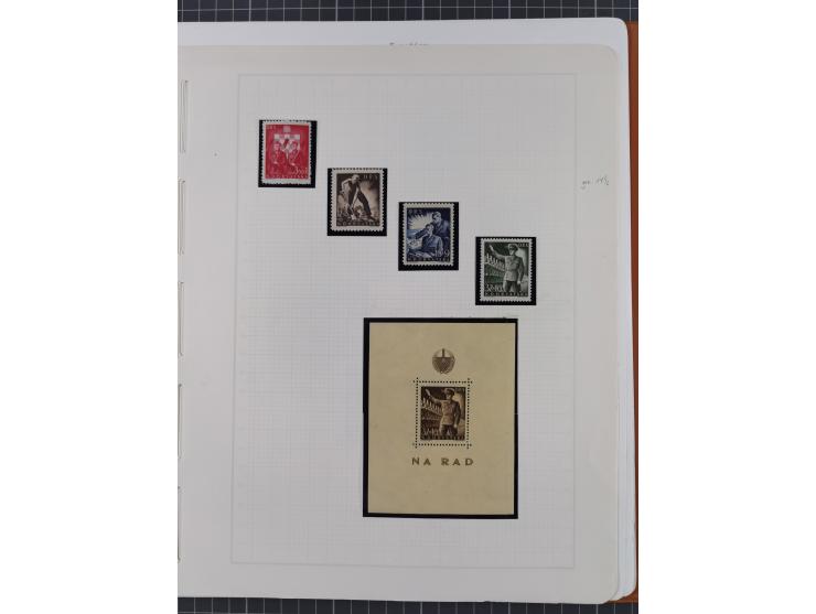 1941/95 (ca.), mint never hinged/unused and used collection with some covers, including Officials and Postage Dues, strength 