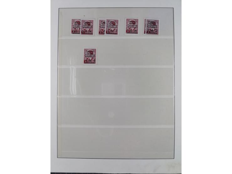 1941/43 (ca.), mint never hinged/unused and used collection with 21 covers, including German Occupation of Montenegro and Zar