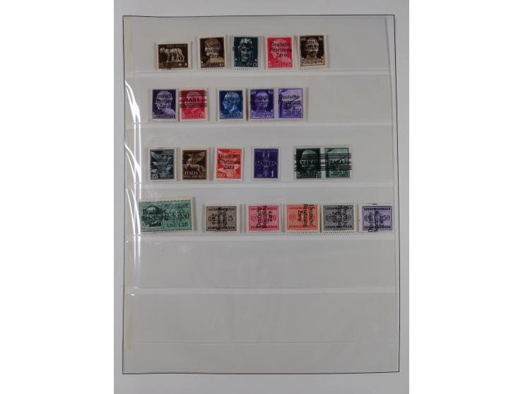 1941/43 (ca.), mint never hinged/unused and used collection with 21 covers, including German Occupation of Montenegro and Zar