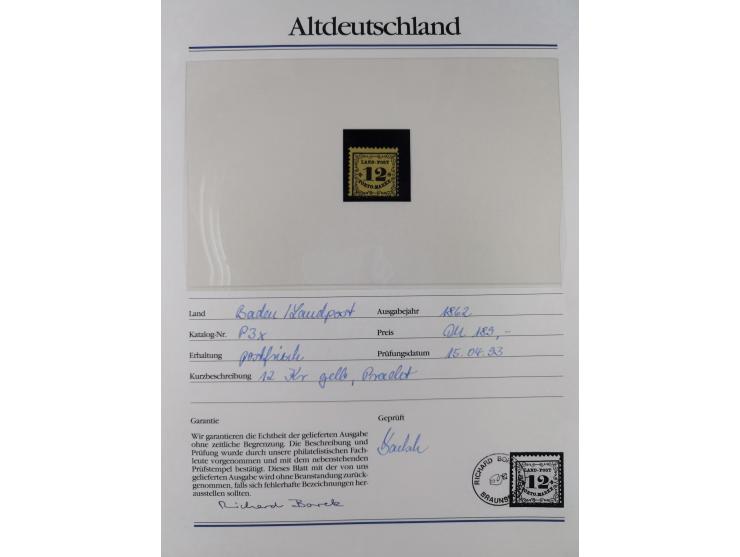 1981/1920, postfrische Sammlung aus Abobezug, dabei einige bessere Ausgaben Bayern, Bergedorf und Thurn und Taxis, gute Erhal